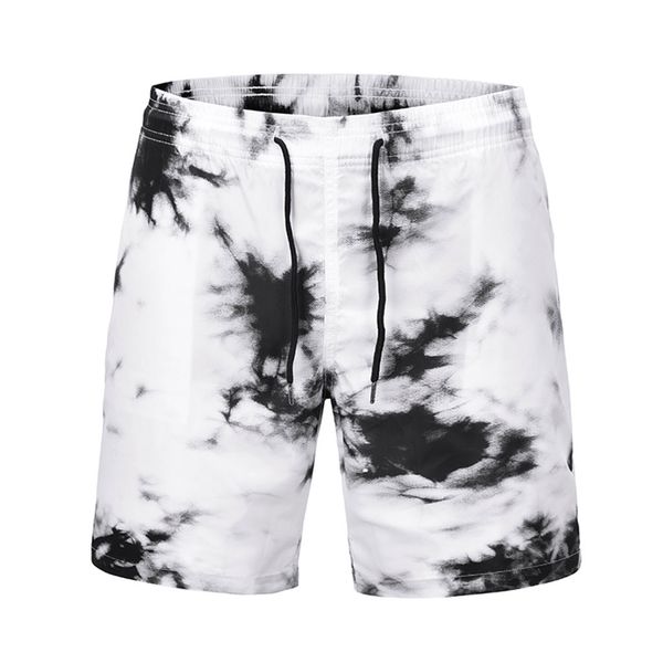 

ishowtienda 2019 new arrival men's summer style casual loose-fitting printed five-cent trousers ropa de hombre dropshipping 15, White;black