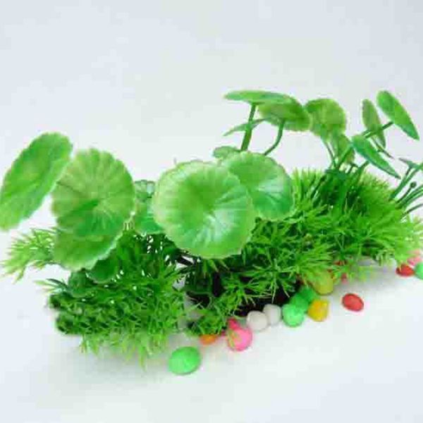 

plastic artificial water grass lotus leaf aquarium plant fish tank ornament reptile supplies