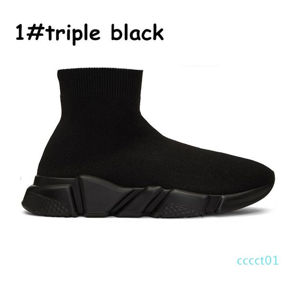 

2020 designer speed trainer casual of triple socks flat fashion navy bule black pink mens womens sports sneakers fashion size 36-45 ct01