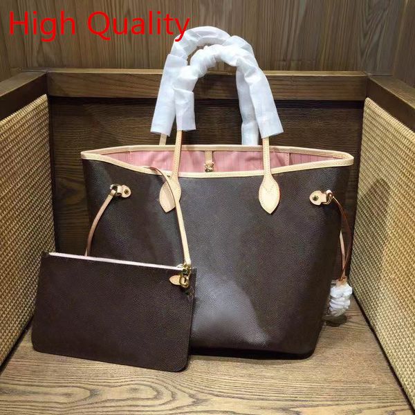 

Original High Quality Never Full Bag Women Tote Bags Real Leather Handbags Color Leather Shopping Bag Never Single Shoulder Bag