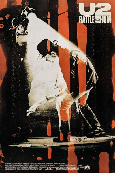 

u2 : rattle and hum (1988) film silk poster wall painting 24x36inch