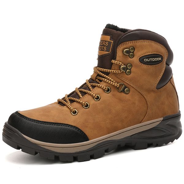 

2019 motocycle ankle boots men winter shoes winter boots men 39s snow fashion mens sneakers new leather booties, Black