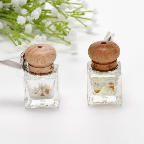 

1pc car air freshener empty glass bottle auto car hanging scent air freshener parfume bottle for auto/home/office decoration