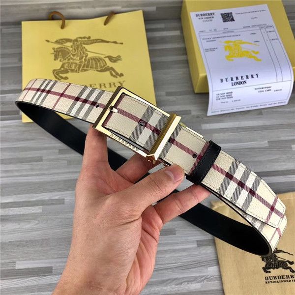 

men and women gold and silver buckle leather belt grid 3.4cm leisure business belt factory price discount belt ing, Black;brown