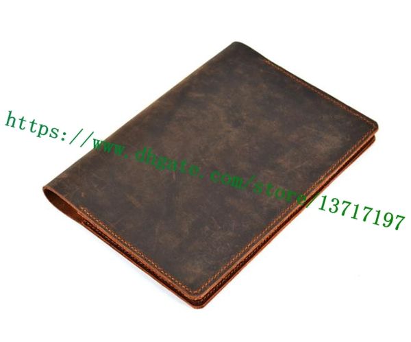 

first class notebook case brown mono canvas coated real leather r20100 desk agenda cover famous designer bifold planner diary holder