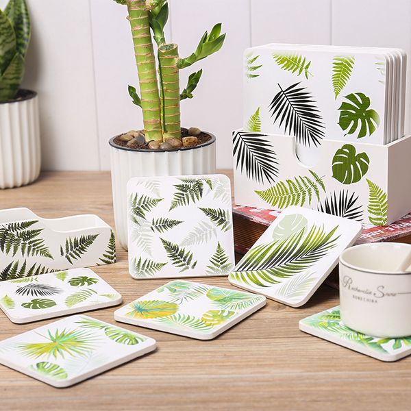 

european wood insulation mat coasters meal mat dish dish bowl plate home dining table cloths anti-scalding