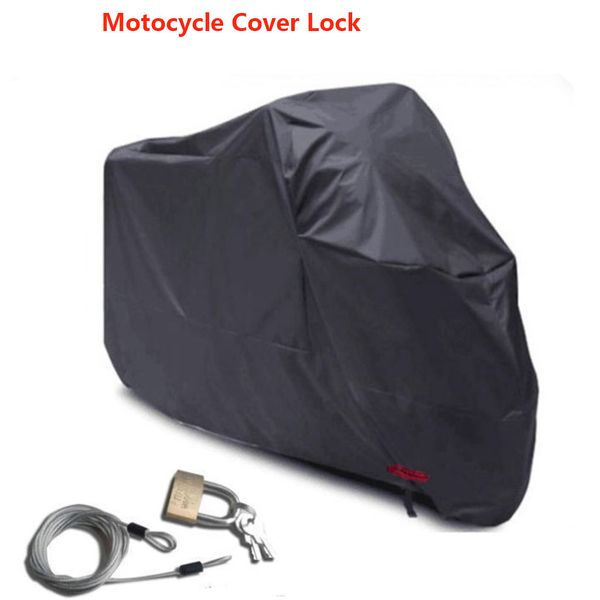 

motorcycle cover outdoor all-weather scooter protector with cover lock black