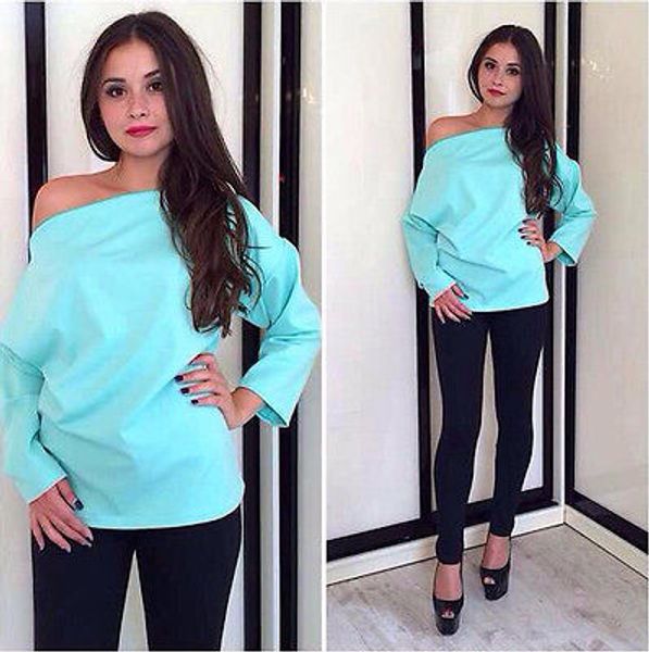 

new fashion women chiffon long sleeve loose blouse summer casual shirt, White