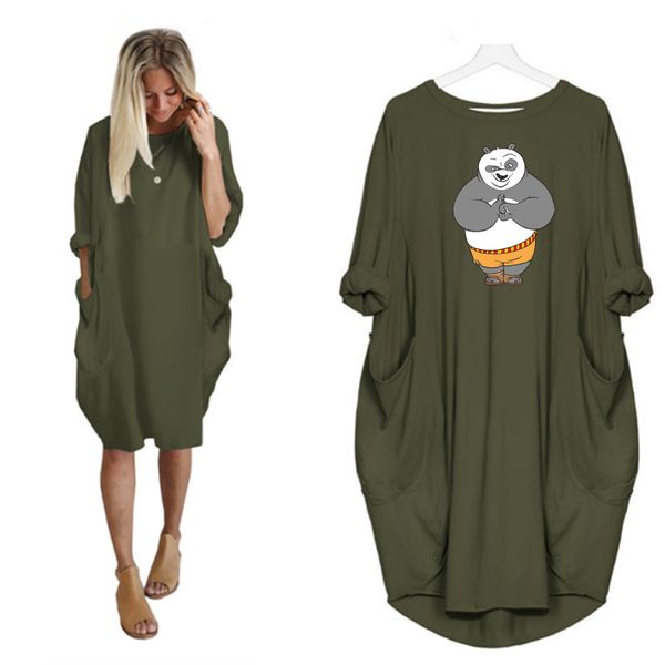 

casual womens designer dresses s/s women streetwear printed shirt dress plus size clothing womens long sleeve dresses, Black;gray