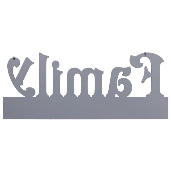 

семья wall hanger серый 74x29.5 cm мебель для гостиной