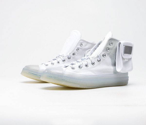 

20 new fund sell spring and summer black and white men and women high leisure canvas shoes tide
