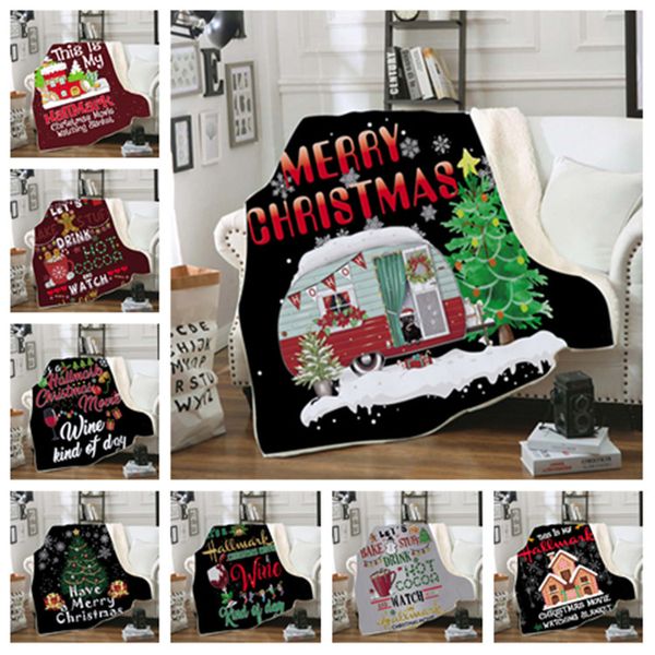 

baby 3d christmas blankets double layer square winter blankets swaddling bedding quilt nap blanket xmas swaddle t2i5375