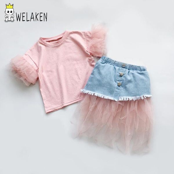 

skirt and set kids girl clothes stylish suit for girl toddler baby girl's princess clothing sets summer costume outfits, White