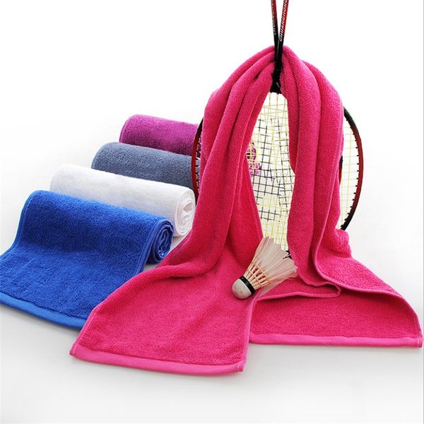 

manufacturers wholesale cotton sports towel plain long 20*110cm fitness running sweat towel can be customized logo