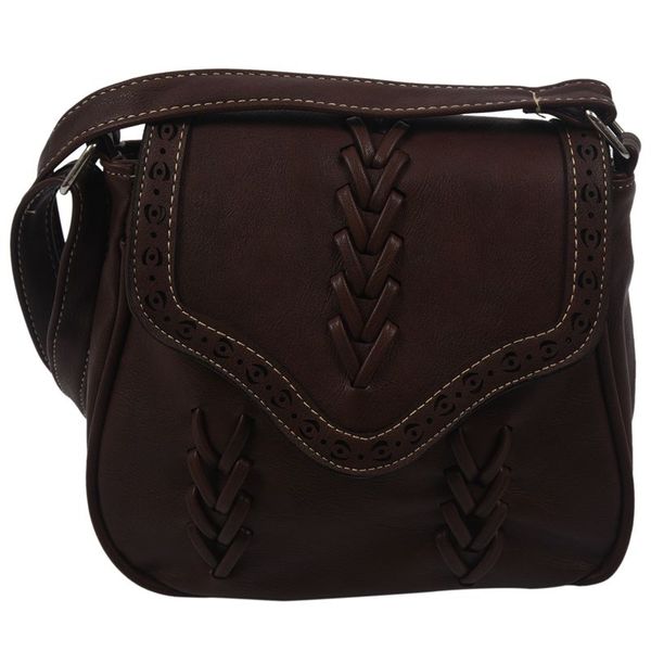 

trendy new women messenger bag weave hollow soft pu leather casual outdoor shoulder bag