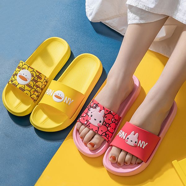 

women summer slippers slide sandals beach slides unicorn crocodile pig flip flops thick soled women men couple shoes, Black