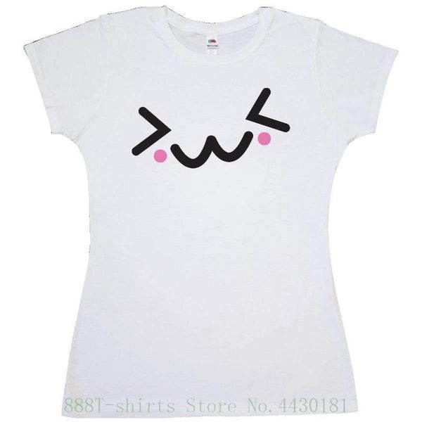

women's tee kawaii face junior fit t shirt 2018 summer style casual cotton woman t shirt, White