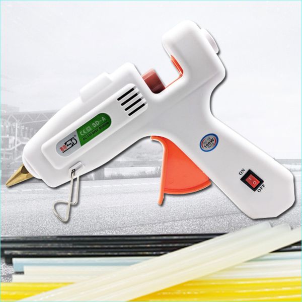 

60/100w double temperature 110v-240v melt glue gun with 11mm*270mm glue sticks diy thermo mini