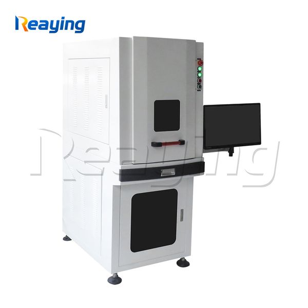 

20w 30w 50w safety enclosed cabinet fiber laser marking/laser etching/ring marking/deep engraving machine