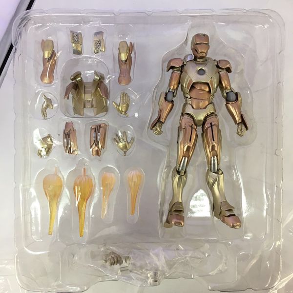 

the avengers mk21 iron man figma ex-026 golden deluxe edition local gold can do it