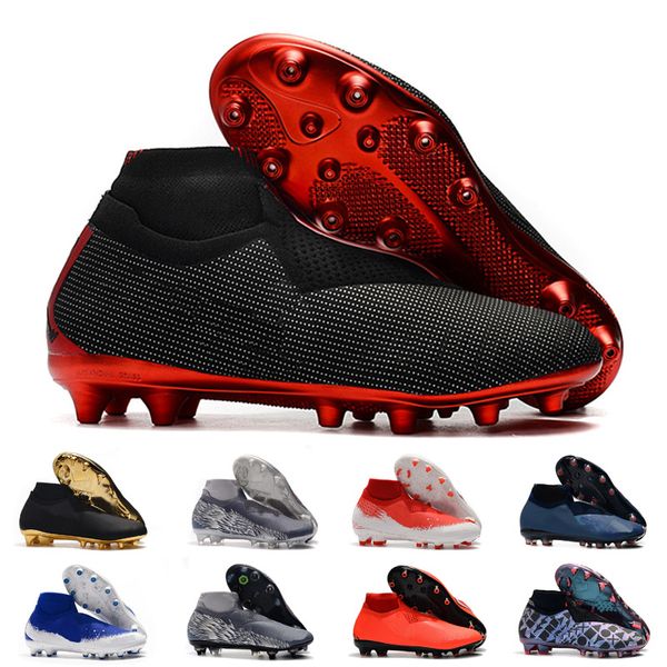 

2019 Mens Soccer Cleats Phantom VSN Elite DF FG AG Outdoor Soccer Shoes x EA Sports Phantom Vision Football Boots Scarpe Calcio Size 39-45