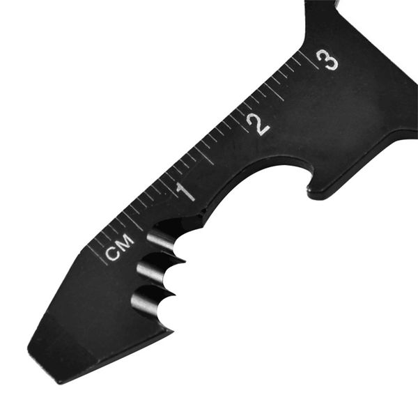 

multifunction wrench keychain bottle opener cutter screwdriver ruler edc tool