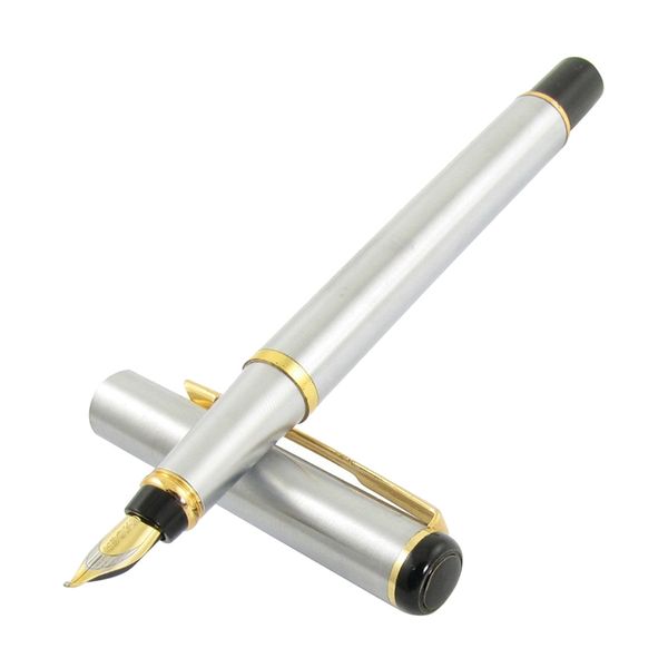 

baoer silver colored case for music students 0.9 mm fountain pen