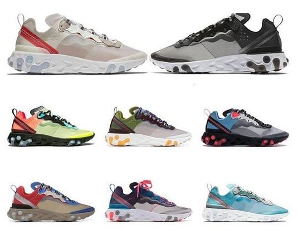 

2019 react element 87 55 кроссовки мужские мох белый черный королевский оттенок песок пустыни гипер фьюжн женщины дышащие спортивные кроссов