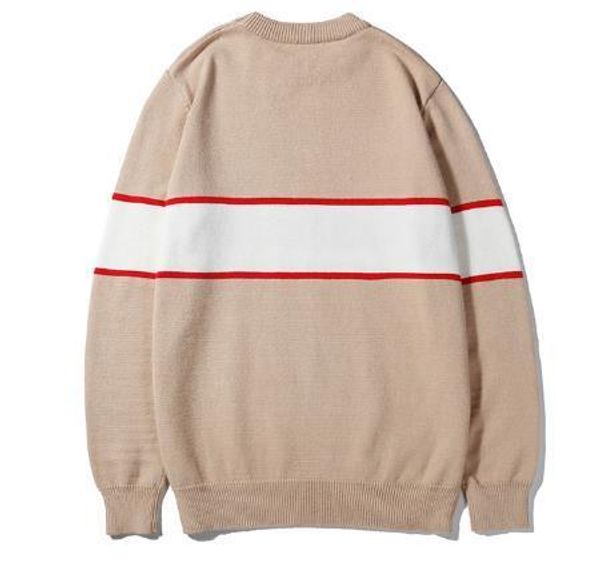 

new mens sweaters giv letter printing solid color round neck casual sweater couple with the same paragraph, White;black