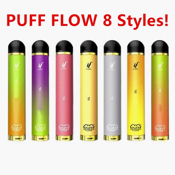 

New Puff Flow Одноразовые устройства Vape Pen1000 + пуфы 600mAh Аккумулятор 4 мл Предварительно заполненные Starter Kits Портативная система Испарители VS Puff Xtra