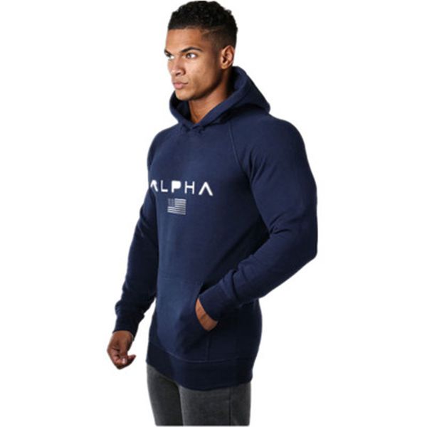 

male workout hooded jacket standard sportswear hoodies seven joe men's clothing gyms fitness bodybuilding sweatshirt crossfit pullover, Black
