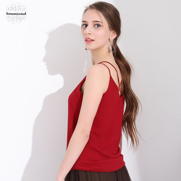 

шифоновая блузка лето blusa повседневный сорочка femme топы женские блузки sexy backless женщины без рукавов женские топы и блузки, White