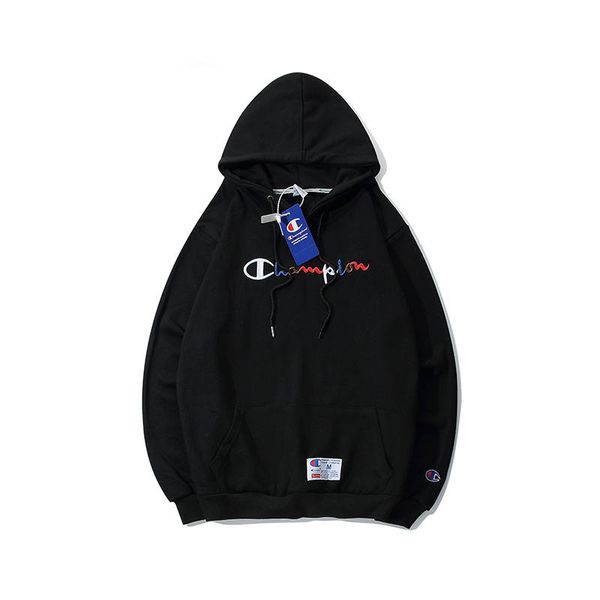 

luxury hoodie autumn and spring designer hoodie with the colorful letter embroidery brand sweatshirts for women fashion, Black