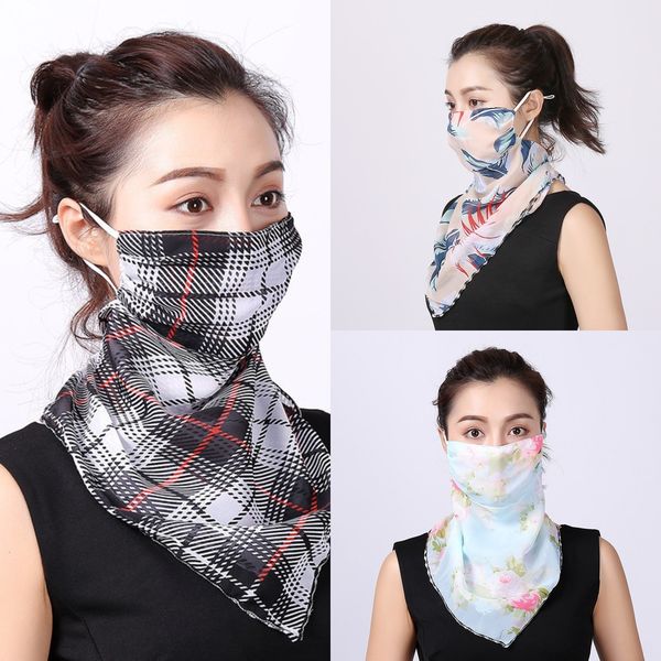 

25zpv outdoor sports bandana multi-function style printing face scarf half magic mask neck cover scarf anti-uv cycling headwear, Black