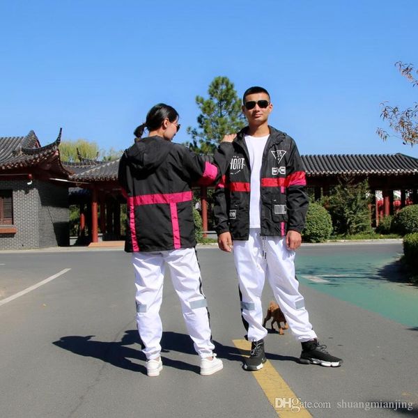 

new 2018 autumn winter thin jackets men windbreaker coat streetwear plus size hip hop male hooded jacket fashion student casual jacket, Black;brown