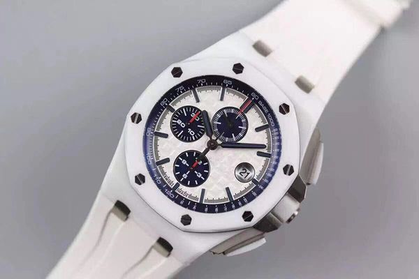 

jf 3126 automatic mechanical movement silicone waterproof watchband designer watches luxury mens watches orologio di lusso luxury mens watch, Slivery;brown