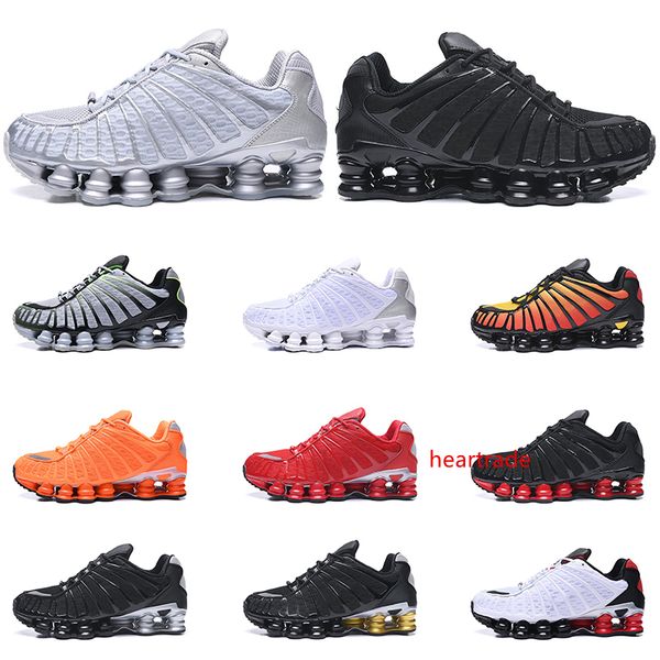 

new arrival tl men running shoes triple black white pure platinum clay orange sunrise lime blast trainers sport sneaker size 40-46