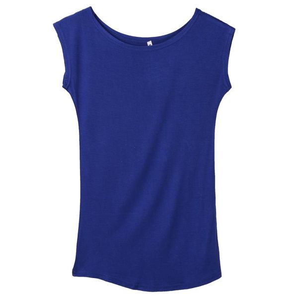 

2017new women o-neck cap sleeve loose modal trend t-shirt 4 colors, White
