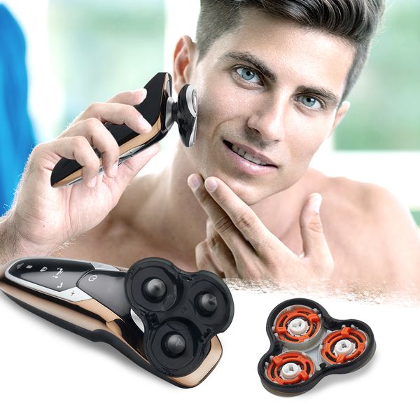 

4in1 men full body washable electric shaver beard machine multifunctional floating rechargeable razor cleaning haircut tool set