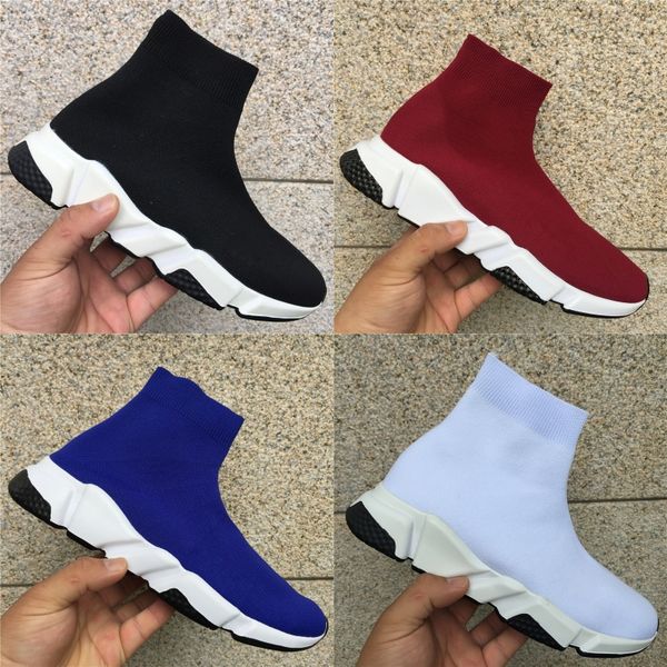 

2019 luxury casual sock shoes trainer men women black red white fashion socks flat runner designer sneaker sports