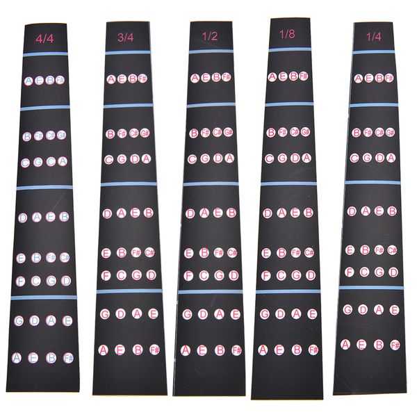 

1pc 1 / 8-4 / 4 скрипка интонация наклейки fretboard маркер для начинающих обучение скрипки накладка наклейки