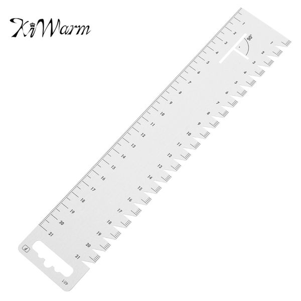 

kiwarm 1pc ultrathin soft 21cm seam sewing patchwork ruler quilting tools diy handmade sewing tools accessories, Black