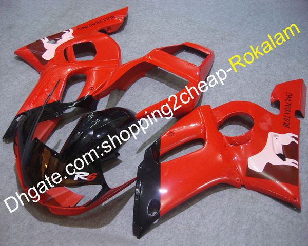 YZFR6 Carenatura completa in plastica ABS per Yamaha YZF600 R6 1998 99 00 01 2002 YZF-R6 Parti di carenature per moto rosso nero (stampaggio ad iniezione)