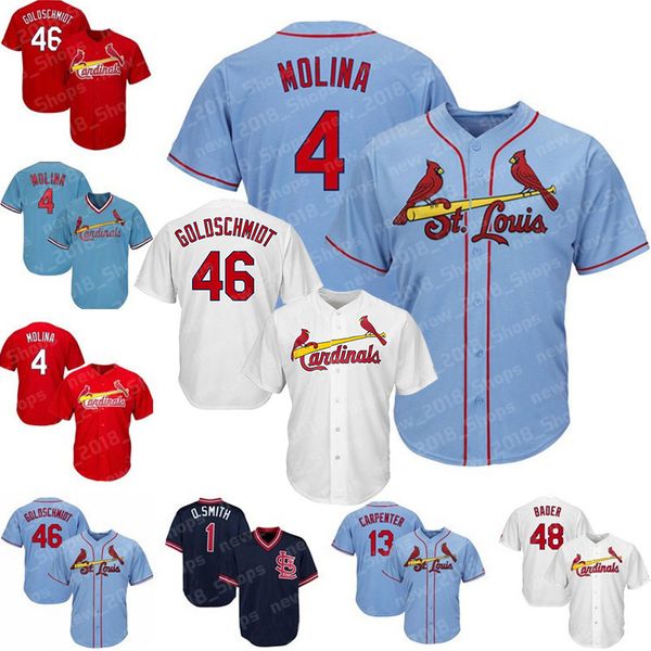 

CARDINALS Baseball jerseys St. Louis 46 Goldschmidt 25 Fowler 4 Molina 1 Smith