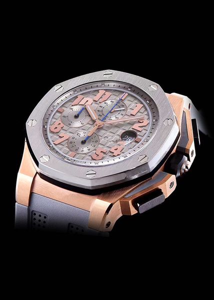 

jf produces rose gold ash dish low-key luxury montre de luxe reloj de lujo automatic watch, Slivery;brown