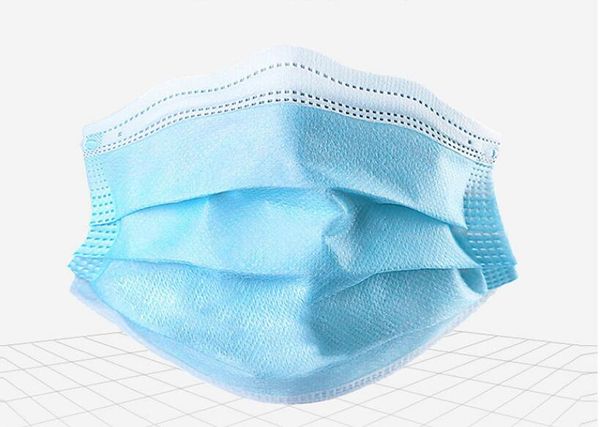 

50 шт./пакет пылезащитная маска 3 слоя нетканых защитная маска для лица утолщенная одноразовая маска для рта безопасность