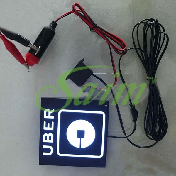 

new logo uber illuminated glow sign light electroluminescent decal light