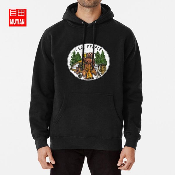 

camping i eat people i hate peoplehoodies sweatshirts camping eat people hate, Black
