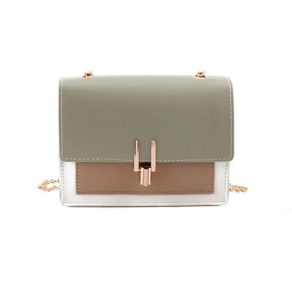 

fashion green pu leather chain crossbody bags for women small chain shoulder bag flap bag ladies messenger bags flap