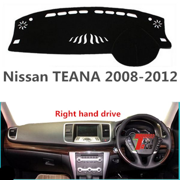 

taijs right hand drive car dashboard cover for teana 2008-2012 polyster fibre anti cracking car dashboard mat for teana